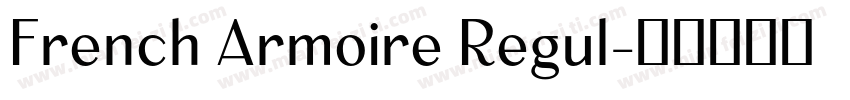 French Armoire Regul字体转换